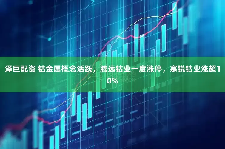 泽巨配资 钴金属概念活跃，腾远钴业一度涨停，寒锐钴业涨超10%